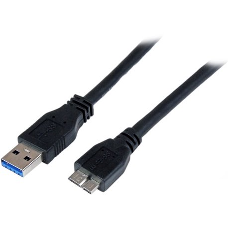 StarTech.com 1m (3ft) Certified SuperSpeed USB 3.0 (5Gbps) A to Micro B Cable - M/M - Connect your Micro-B USB 3.0 devices, with