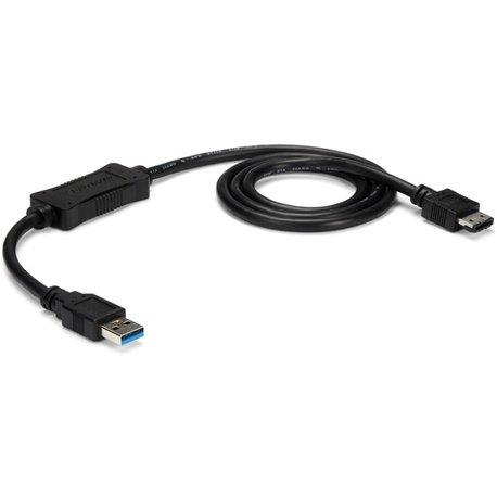 StarTech.com USB 3.0 to eSATA HDD / SSD / ODD Adapter Cable - 3ft eSATA Hard Drive to USB 3.0 Adapter Cable - SATA 6 Gbps - Add 