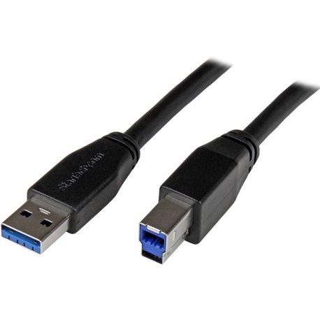 StarTech.com 10m 30 ft Active USB 3.0 (5Gbps) USB-A to USB-B Cable - M/M - USB A to B Cable - USB 3.2 Gen 1 - Connect USB 3.0 de