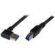 StarTech.com 1m Black SuperSpeed USB 3.0 (5Gbps) Cable - Right Angle A to B - M/M - Connect USB 3.0 devices, even in hard to rea