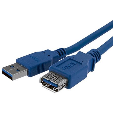 StarTech.com 1m Blue SuperSpeed USB 3.0 (5Gbps) Extension Cable A to A - M/F - Extend your SuperSpeed USB 3.0 cable by up to an 