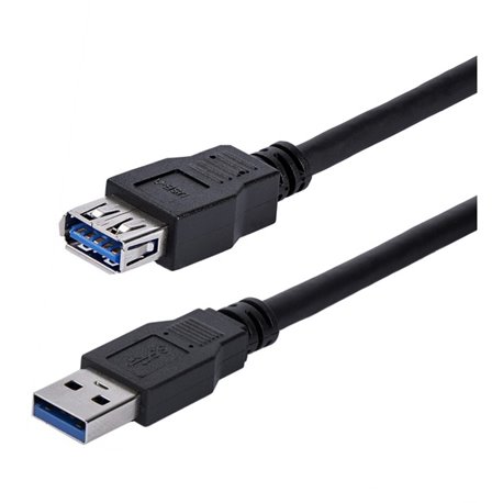 StarTech.com 1m Black SuperSpeed USB 3.0 (5Gbps) Extension Cable A to A - M/F - Extend your SuperSpeed USB 3.0 cable by up to an