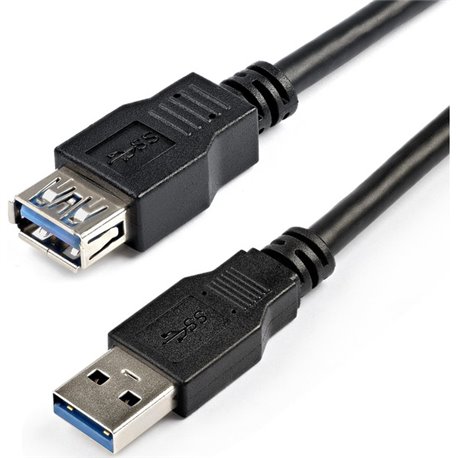 StarTech.com 2m Black SuperSpeed USB 3.0 (5Gbps) Extension Cable A to A - M/F - Extend your SuperSpeed USB 3.0 cable by up to an