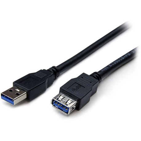 StarTech.com 6 ft Black SuperSpeed USB 3.0 (5Gbps) Extension Cable A to A - M/F - Extend your USB 3.0 SuperSpeed cable by up to 