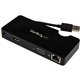 StarTech.com Travel Docking Station for Laptops - HDMI or VGA - USB 3.0 - Portable Universal Laptop Mini Dock - Create a mobile 