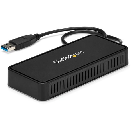 StarTech.com USB 3.0 Mini Dock - Dual Monitor USB Type-A Laptop Docking Station - DisplayPort 4K 60Hz & Gigabit Ethernet - 1' (3