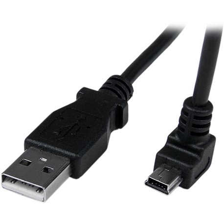 StarTech.com 2m Mini USB Cable - A to Down Angle Mini B - Connect your Mini USB devices over longer distances, with the cable ou