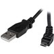 StarTech.com 1m Micro USB Cable - A to Up Angle Micro B - Charge or sync your Micro USB devices, with the cable kept out of the 