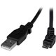 StarTech.com 2m Micro USB Cable - A to Down Angle Micro B - Charge or sync your Micro USB devices, with the cable kept out of th