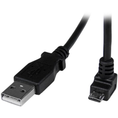 StarTech.com 2m Micro USB Cable - A to Down Angle Micro B - Charge or sync your Micro USB devices, with the cable kept out of th