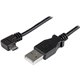 StarTech.com 2m 6 ft Right Angle Micro-USB Charge and Sync Cable M/M - USB 2.0 A to Micro USB - 24 AWG - Charge power-hungry mob