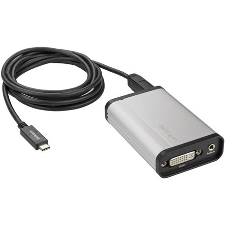 StarTech.com DVI to USB C Video Capture Device - USB Capture Card - Windows and Mac - DirectShow Compatible - 1080p 60fps - USBC