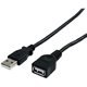 StarTech.com 10 ft Black USB 2.0 Extension Cable A to A - M/F - Extends the length of your current USB device cable by 10 feet -