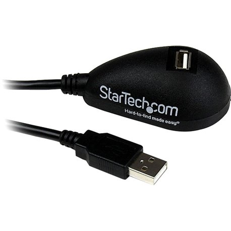 StarTech.com Desktop USB Extension Cable - Extend a USB port from the back of your computer to your desktop - 5 ft usb a to a ex