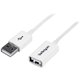 StarTech.com 1m White USB 2.0 Extension Cable A to A - M/F - Extend the length of your USB 2.0 cable by up to 1m - USB Male to F