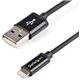 StarTech.com 1m (3ft) Black Apple� 8-pin Lightning Connector to USB Cable for iPhone / iPod / iPad - Charge and Sync your newer 