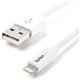 StarTech.com 1m (3ft) White Apple� 8-pin Lightning Connector to USB Cable for iPhone / iPod / iPad - Charge and Sync your newer 