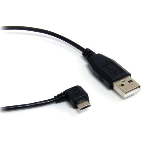 StarTech.com 1 ft Micro USB Cable - A to Right Angle Micro B - Charge and sync Micro USB devices, even in tight spaces - 1ft usb