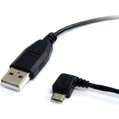 StarTech.com 6 ft Micro USB Cable - A to Left Angle Micro B - Charge and sync Micro USB devices, even in tight spaces - 6ft usb 