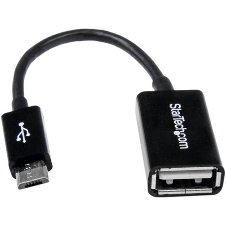 StarTech.com 5in Micro USB to USB OTG Host Adapter M/F - Connect your USB On-the-Go capable tablet computer or Smartphone to USB