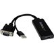 StarTech.com VGA to HDMI Adapter with USB Audio & Power - Portable VGA to HDMI Converter - 1080p - Convert a VGA signal from a l