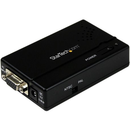 StarTech.com High Resolution VGA to Composite (RCA) or S-Video Converter - PC to TV - Connect a PC with VGA output to a composit