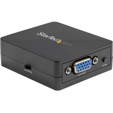 StarTech.com 1080p VGA to RCA and S-Video Converter - USB Powered - High Resolution VGA Input with Dynamic Scaling (VGA2VID2) - 