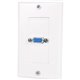 StarTech.com Single Outlet 15-Pin Female VGA Wall Plate - White - Add an in-wall VGA port, for neat, professional quality video 