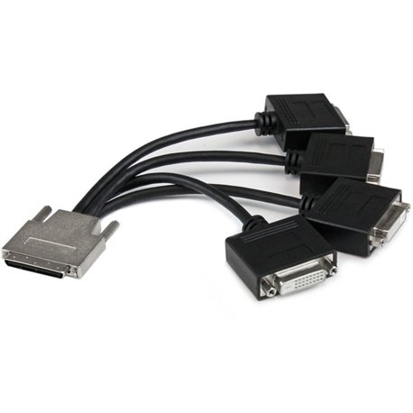 StarTech.com VHDCI to Quad DVI Splitter Breakout Cable - VHDCI (M) to 4x DVI-D (F) - Connect 4 DVI-D displays to your VHDCI vide