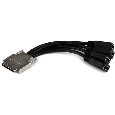 StarTech.com VHDCI Cable Full HD, 4 Port HDMI Video Card Breakout Cable, 1920x1200 60Hz, Mirror/Expand Video, VHDCI to HDMI Adap