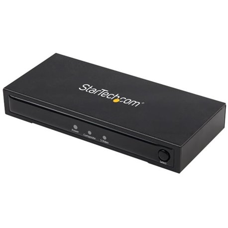 StarTech.com S-Video or Composite to HDMI Converter with Audio - 720p - NTSC & PAL - Analog to HDMI Upscaler - Mac & Windows (VI