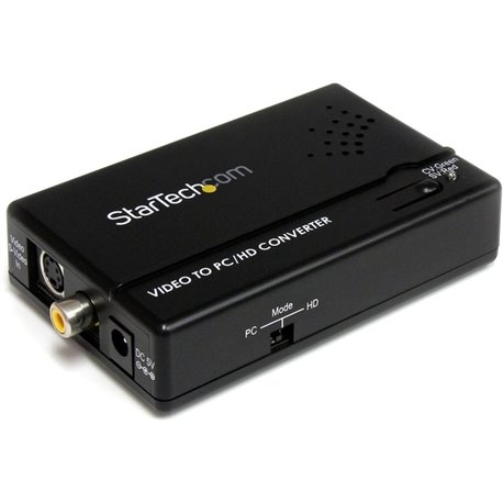 StarTech.com Composite and S-Video to VGA Video Scan Converter - Convert and Scale a Composite or S-Video Signal to Work with a 