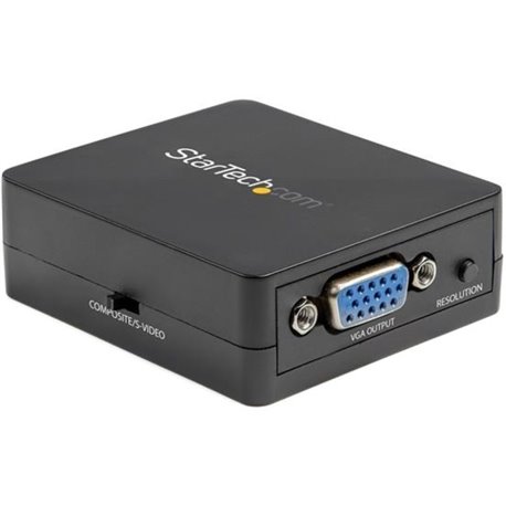 StarTech.com Composite to VGA Video Converter - 1920x1200 - Composite Video Scaler - S Video to VGA Adapter (VID2VGATV3) - Conve