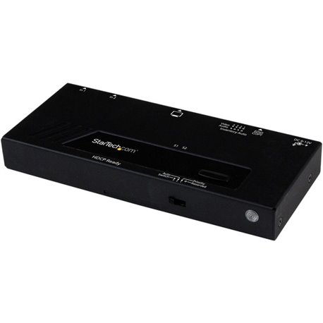 StarTech.com 2 Port HDMI Switch w/ Automatic and Priority Switching - 1080p - Share a single HDMI display or projector between t