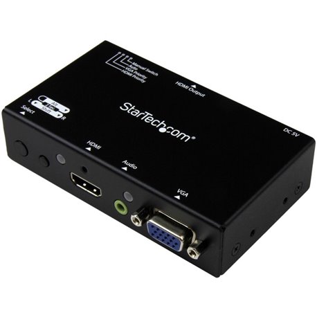 StarTech.com 2x1 HDMI + VGA to HDMI Converter Switch w/ Automatic and Priority Switching &acirc&euro" 1080p - Share an HDMI disp