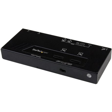 StarTech.com 2X2 HDMI Matrix Switch w/ Automatic and Priority Switching &acirc&euro" 1080p - Switch between two HDMI sources on 