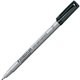 Staedtler Lumocolor Fine Point Waterbased Marker - Fine Marker Point - Black Water Based Ink - Black Polypropylene Barrel - 10 /