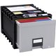 Storex Black/Gray Heavy-duty Archive Drawer - x 18" Width - External Dimensions: 14.3" Length x 18" Width x 12.3"Height - 50 lb 