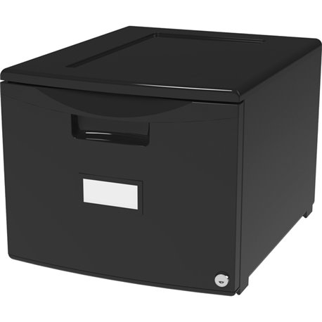 Storex 18" Stackable File Drawer - 18.3" x 14.8" x 12.8" - 1 x Drawer(s) for File - Stackable, Lightweight, Durable, Moisture Re