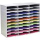 Storex Stackable Literature Sorter - 15000 x Sheet - 30 Compartment(s) - 9.50" x 12" - 25.5" Height x 14.1" Width31.4" Length - 