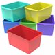 Storex Double XL Wide Book Bins - 7" Height x 9.2" Width14.5" Length%Desktop - Red - 6 / Carton