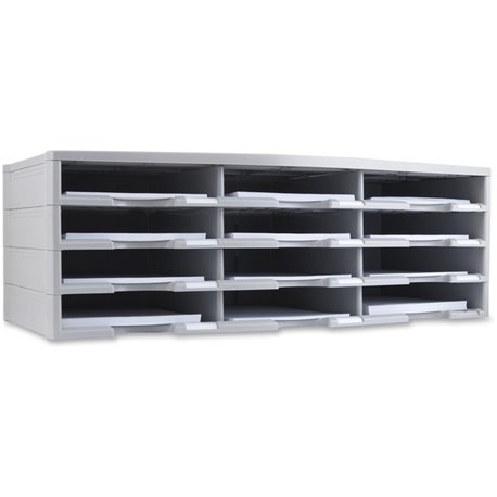 Storex 12-compartment Organizer - 6000 x Sheet - 12 Compartment(s) - 9.50" x 12" - 10.5" Height x 14.1" Width31.4" Length - 100%