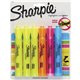 Sharpie Highlighter - Tank - Chisel Marker Point Style - Yellow, Blue, Orange, Pink - 1 Pack