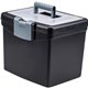 Storex Portable File Storage Box with XL Lid - External Dimensions: 10.9" Length x 13.3" Width x 11" Height - 30 lb - Media Size