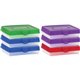 Storex Carrying Case Pencil - Assorted Bright - Impact Resistance - Plastic Body - Translucent - 2.9" Height x 11.3" Width x 7.8