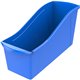 Storex Book Bin Set - 7" Height x 5.3" Width14.3" Length - Blue - Plastic - 6 / Carton