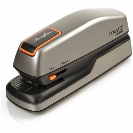 Swingline Optima Grip Electric Stapler - 20 of 20lb Paper Sheets Capacity - 105 Staple Capacity - Half Strip - 1/4" Staple Size 
