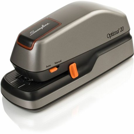 Swingline Optima 20 Electric Stapler - 20 of 20lb Paper Sheets Capacity - 210 Staple Capacity - Full Strip - 1/4" Staple Size - 