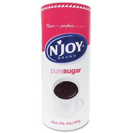 Njoy Cane Sugar - Canister - 20 oz (567 g) - Natural Sweetener - 1Each