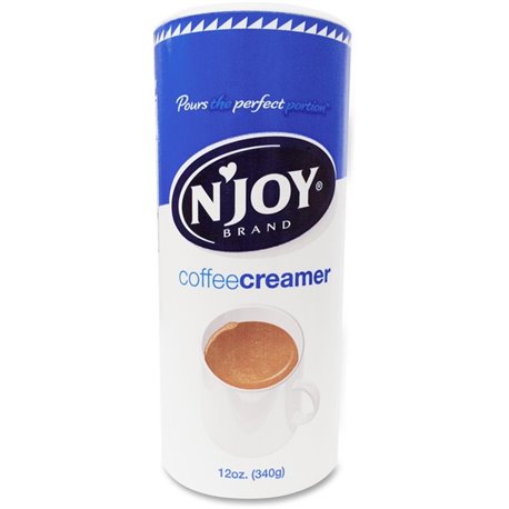 Njoy N'Joy Nondairy Creamer - Regular Flavor - 0.75 lb (12 oz) Canister - 1Each